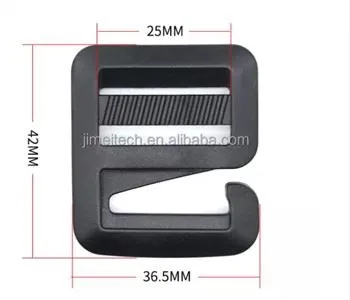 플라스틱 G 후크 슬라이더 직사각형 후크 가방 스트랩 후크 생명의 은인.